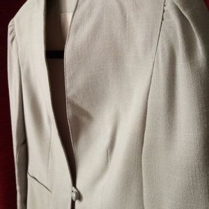 Light Gray one button Blazer